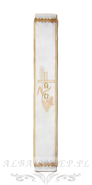 Szarfa do dzwonka biała