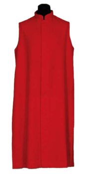 Sutanna Ministrancka Czerwona/Czarna bez rękawów