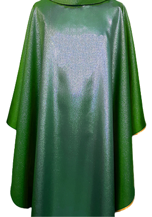 Ornat gładki lśniący zielony