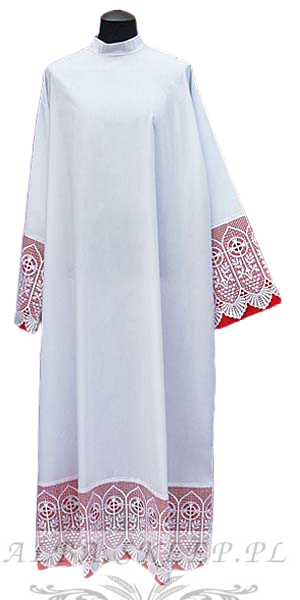 Alba z czerwonym podbiciem