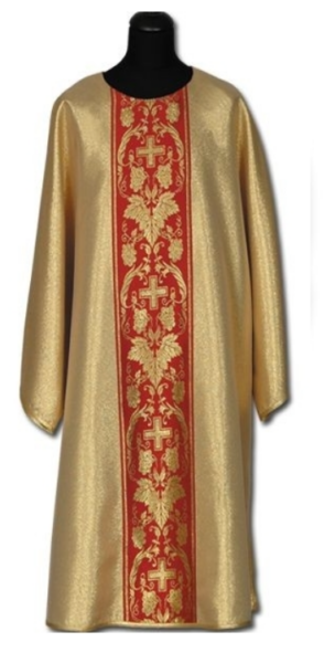 Złota Dalmatyka z Bogatym Złotym Zdobieniem