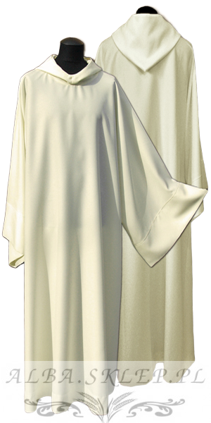 Kremowa Alba Kapłańska z Kapturem - Elanowełna Kremowa Alba Kapłańska z Kapturem - Elanowełna