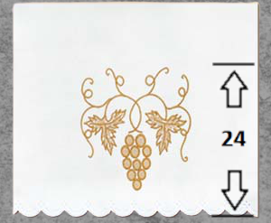 Obrus Ołtarzowy z Haftem Winogronowym Obrus Ołtarzowy z Haftem Winogronowym