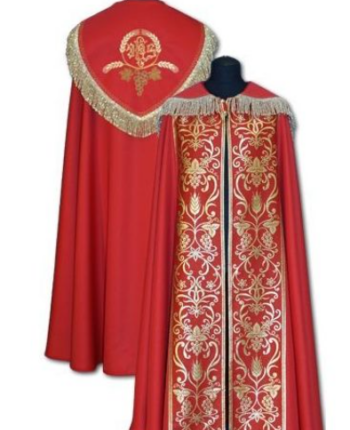 Kapa liturgiczna czerwona