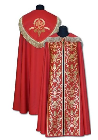 Kapa liturgiczna czerwona