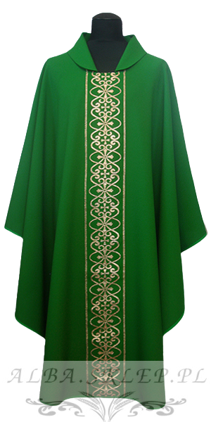 Ornat Zielony ze Zdobieniem Złotym Ornat Zielony ze Zdobieniem Złotym