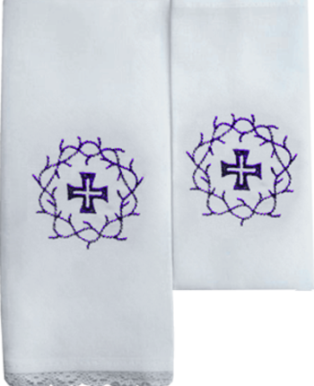 Bielizna kielichowa haftowana na Wielki Post