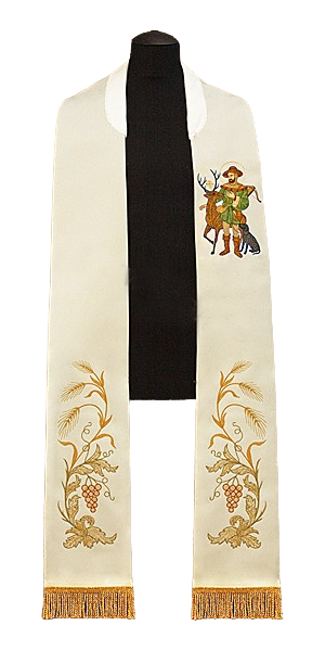 Stuła ze Świętym Hubertem